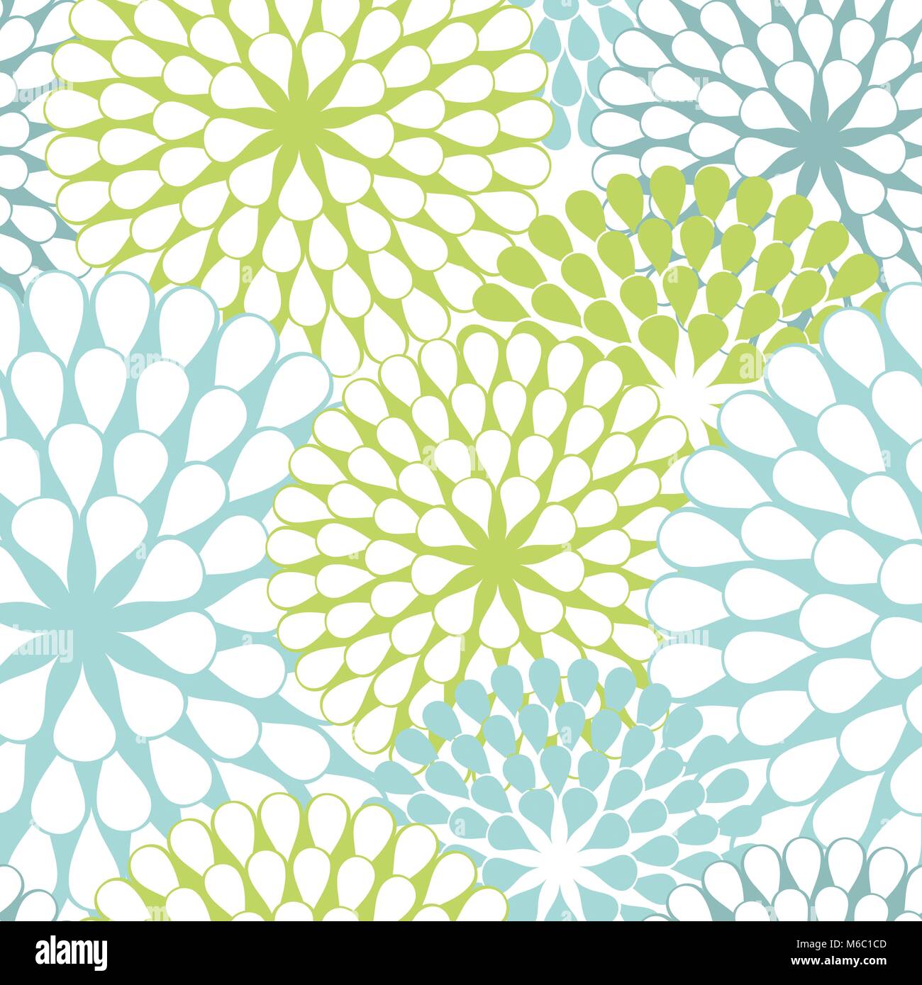 Seamless texture of abstract flowers. Vector background Stock Vector ...