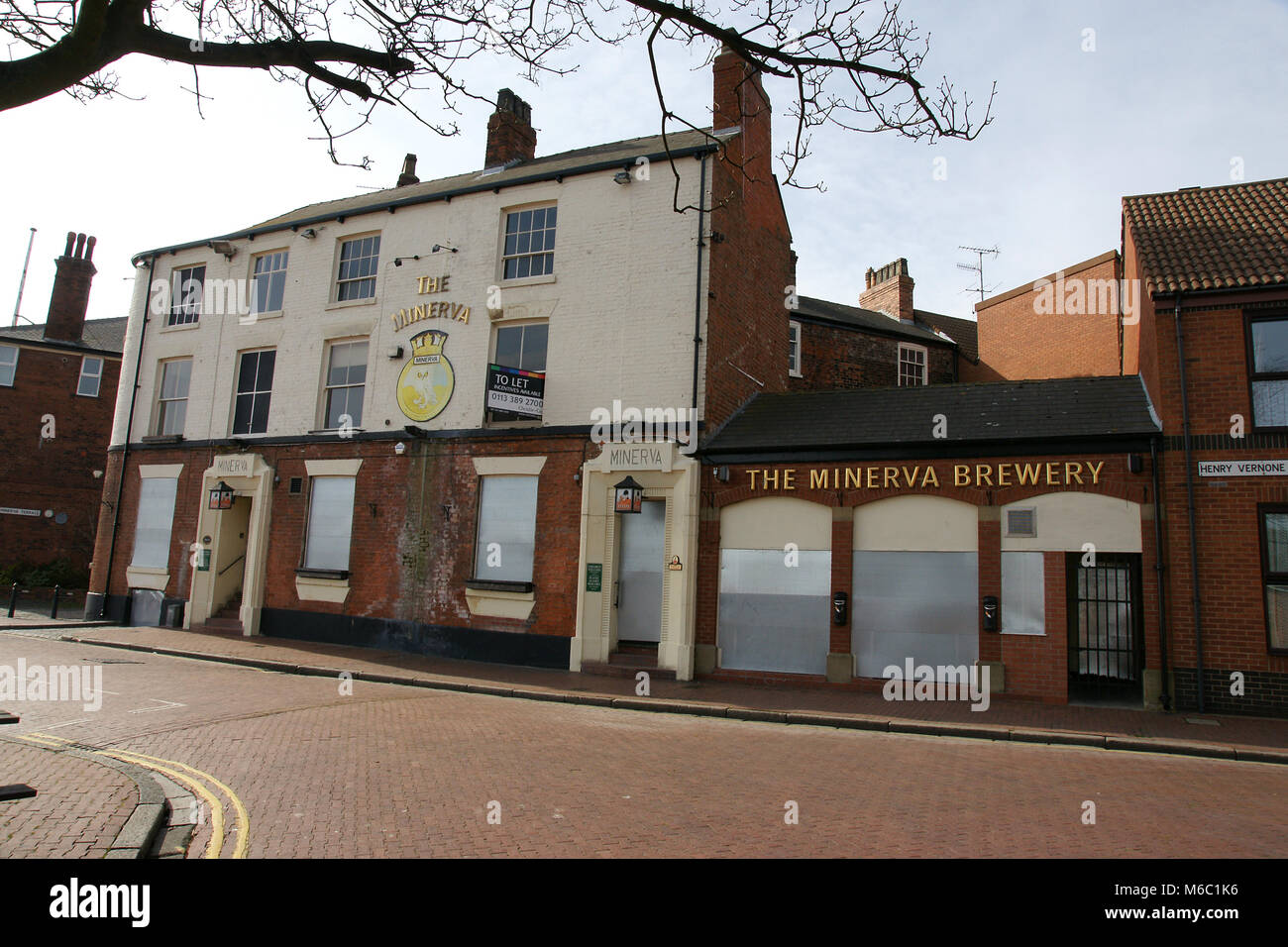 The Minerva Pub, Nelson Street, Stock Photo
