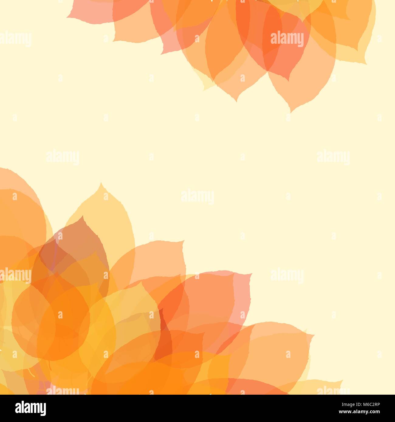 Autumn leaf background with space for text, vector illustration Stock ...