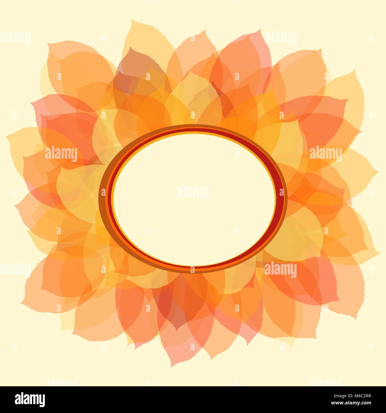 Autumn leaf background with space for text, vector illustration Stock ...
