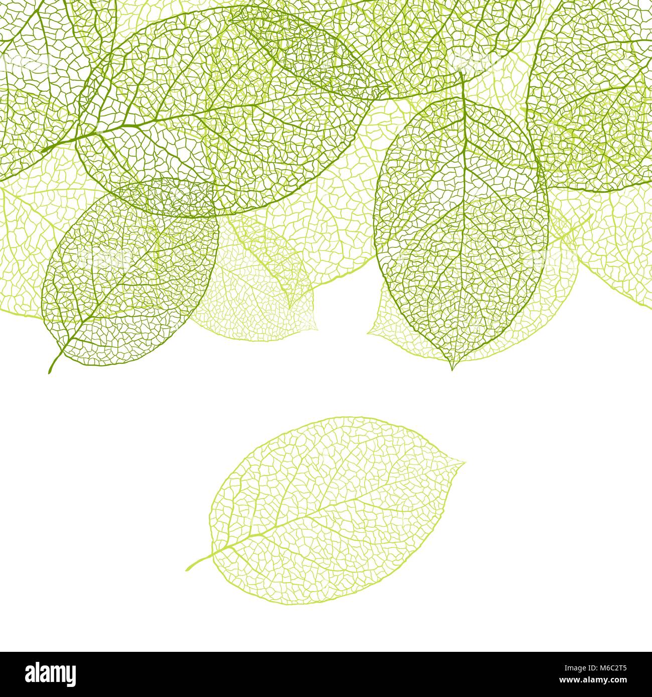Fresh green leaves background seamless pattern Stock Vector Image & Art ...
