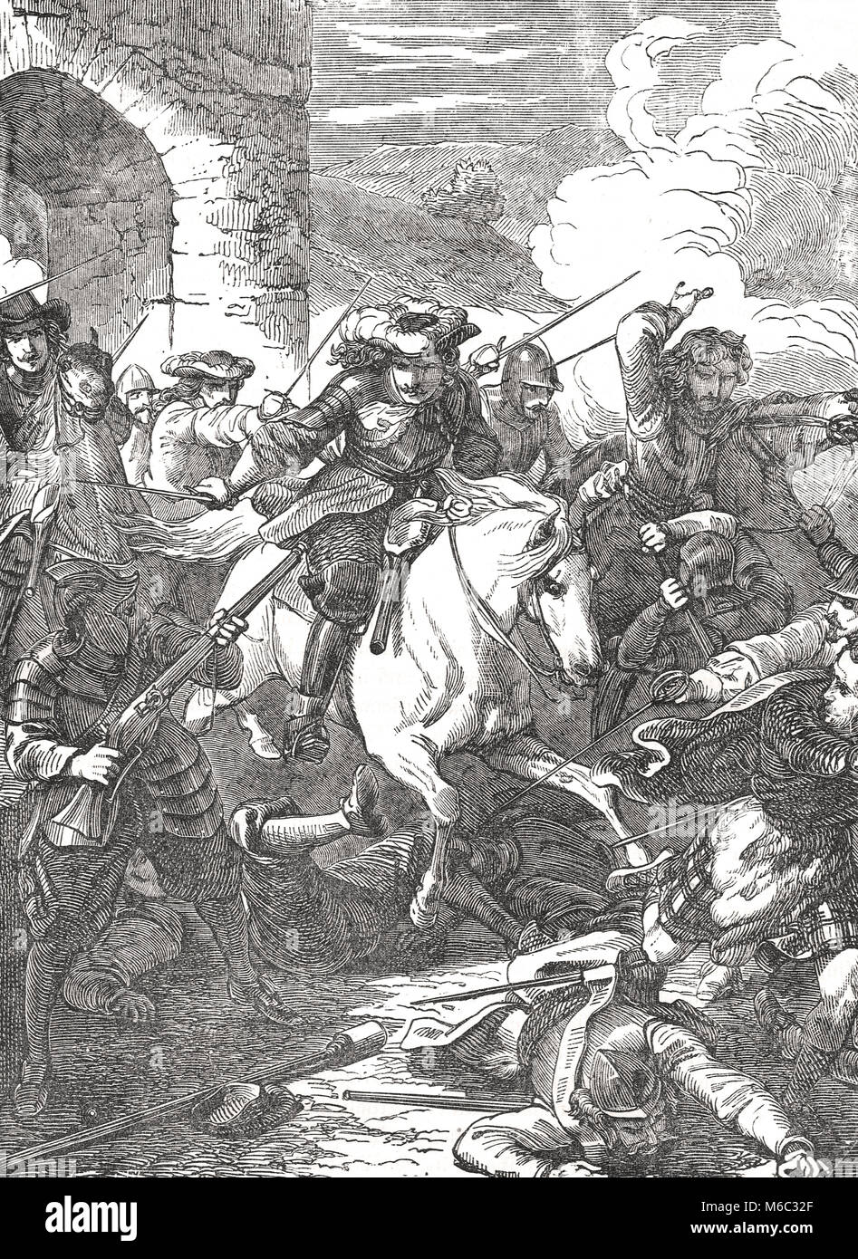 Monmouth Rebellion of 1685 Stock Photo