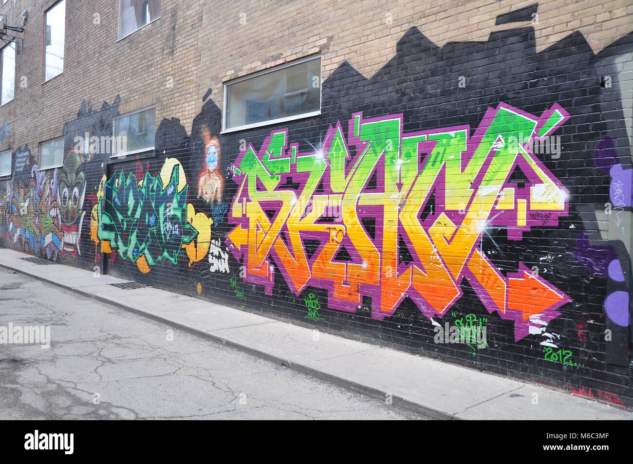 Graffiti alley, Toronto, Canada Stock Photo Alamy