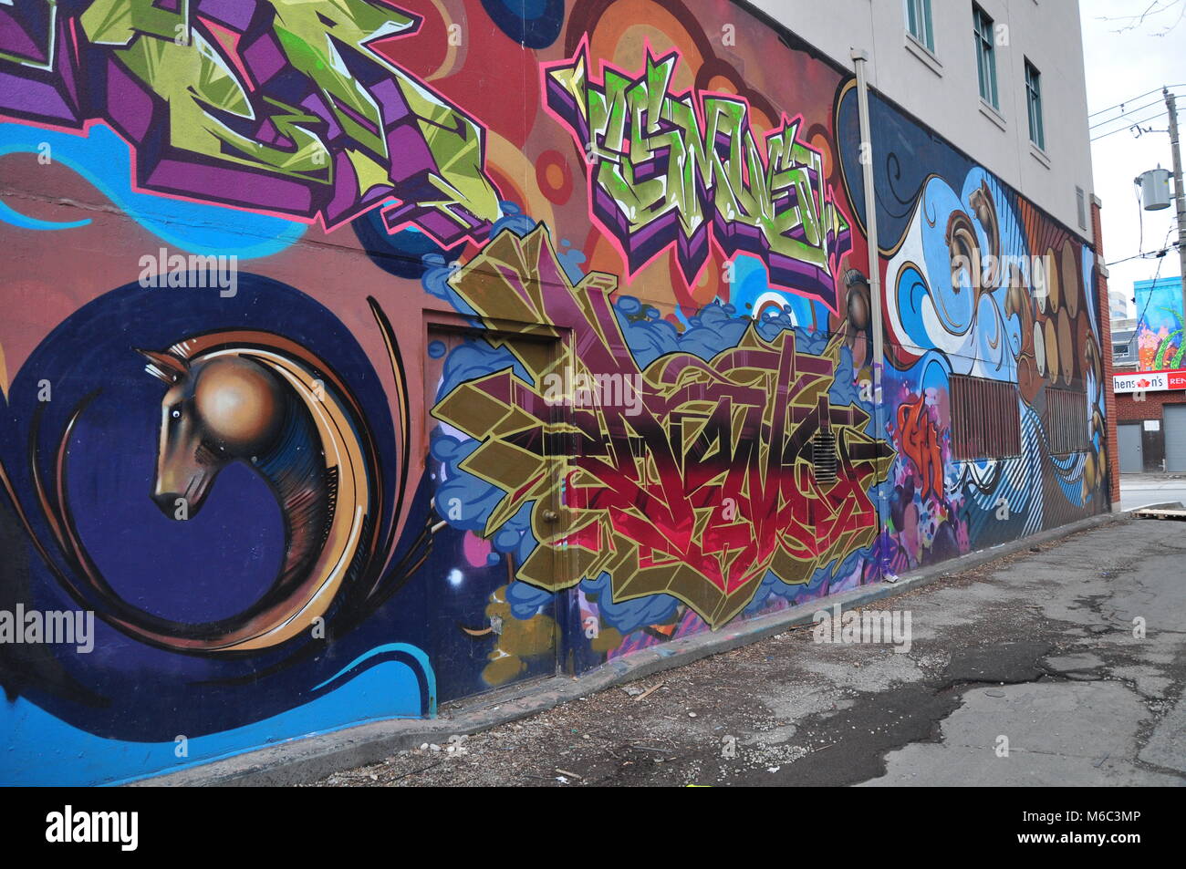 Graffiti alley, Toronto, Canada Stock Photo Alamy
