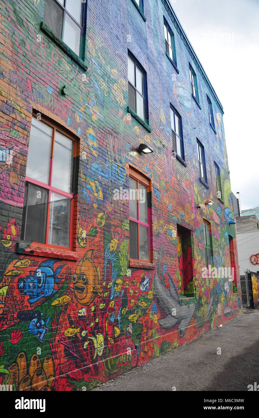 Graffiti alley, Toronto, Canada Stock Photo Alamy