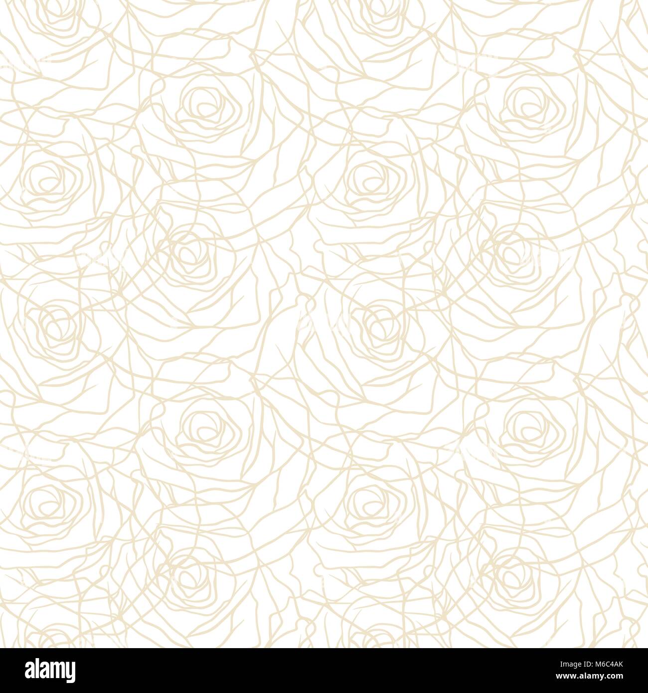 Floral background with roses. Vector seamless pattern Stock Vector ...