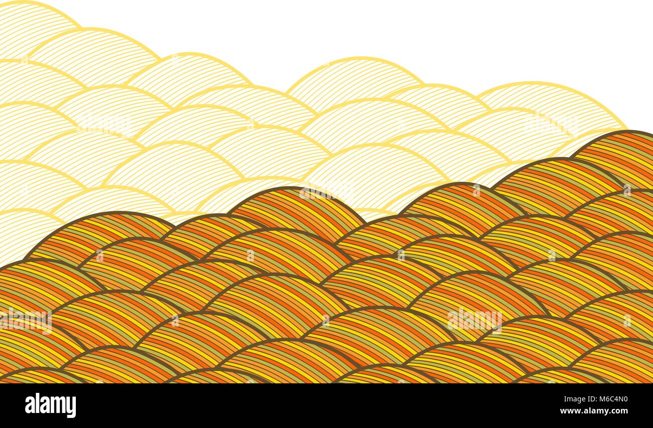 Seamless abstract hand drawn pattern, waves background Stock Vector ...
