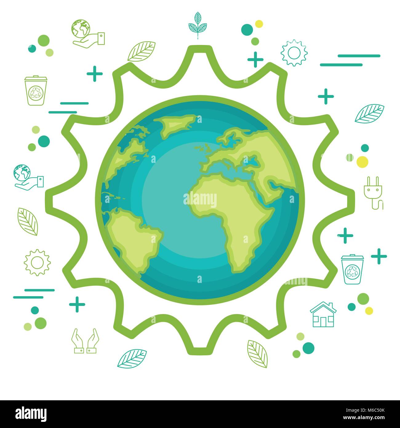 environmental and ecology set icons Stock Vector Image & Art - Alamy