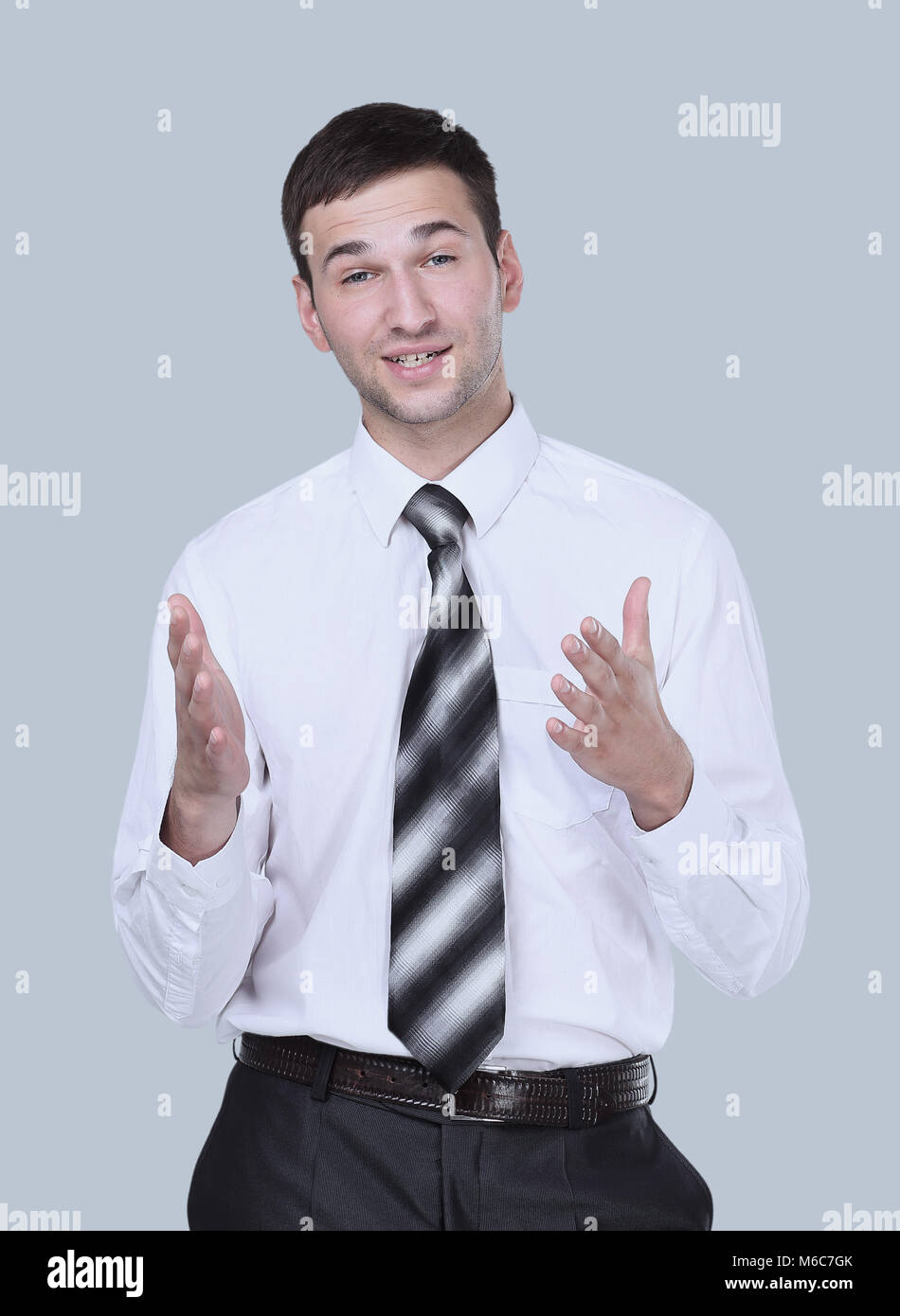 Closeup portrait of a confident handsome businessman Stock Photo - Alamy