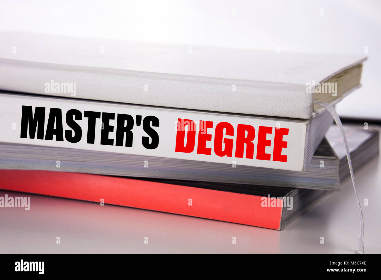Writing text showing Master s Degree. Business concept for Academic