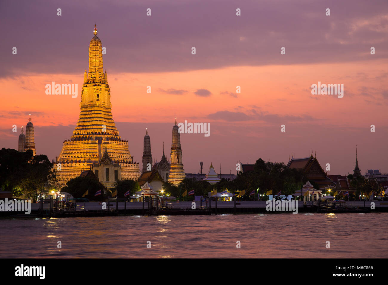 wat arun bangkok capital of thailand indochina asia travel Stock Photo