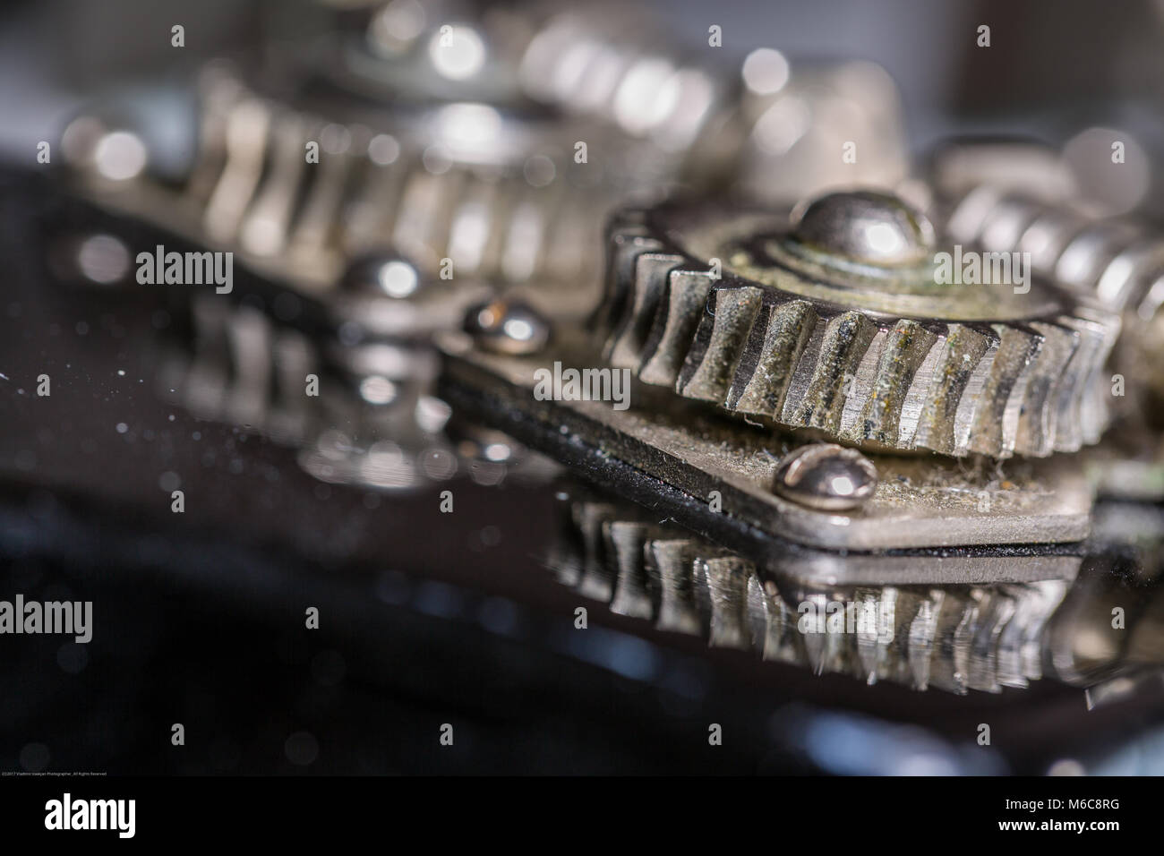 Machine Heads Of Vintage Electric Guitar Stock Photo Alamy