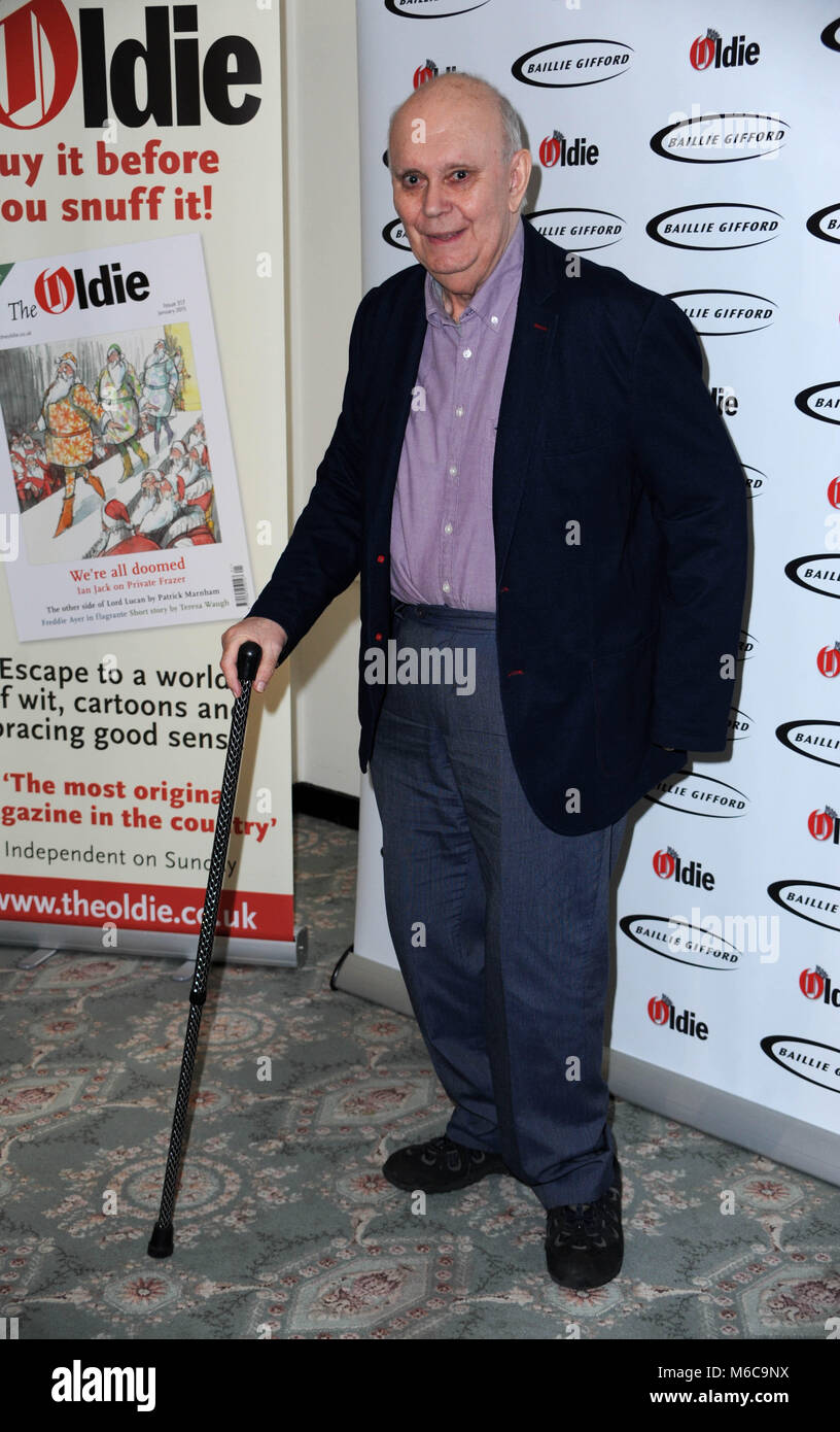 The Oldie Of The Year Awards 2018 - Arrivals  Featuring: Alan Ayckbourn Where: London, United Kingdom When: 30 Jan 2018 Credit: WENN.com Stock Photo