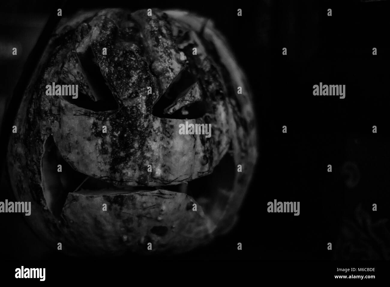 Smiling pumpkin Black and White Stock Photos & Images - Alamy