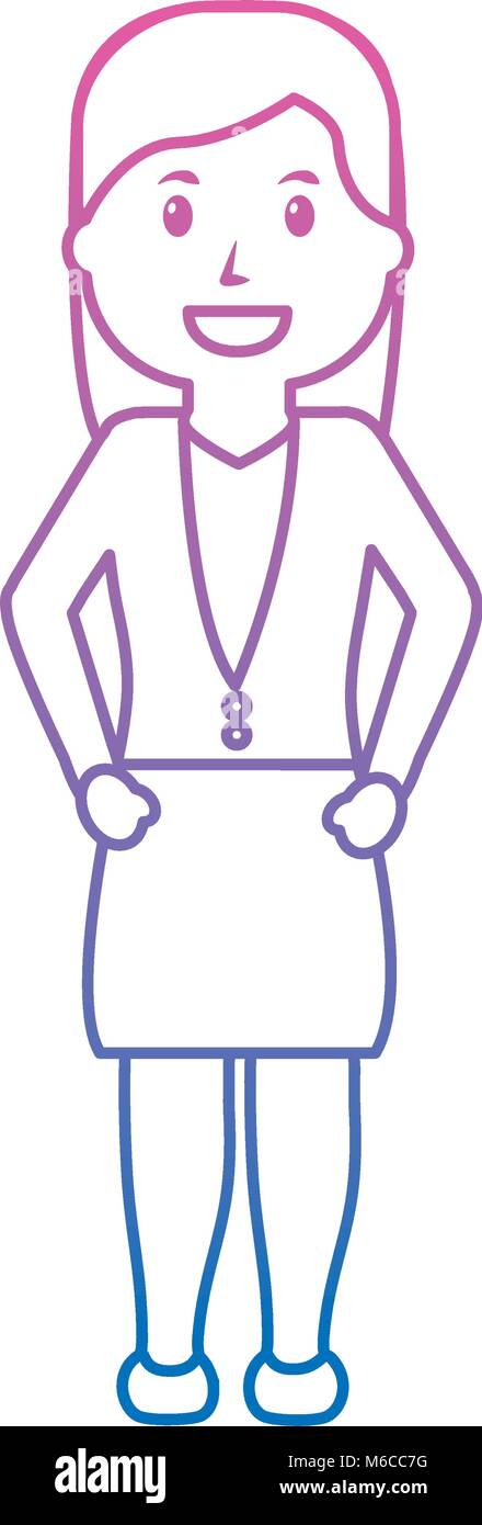 business woman happy icon image vector illustration design purple to ...