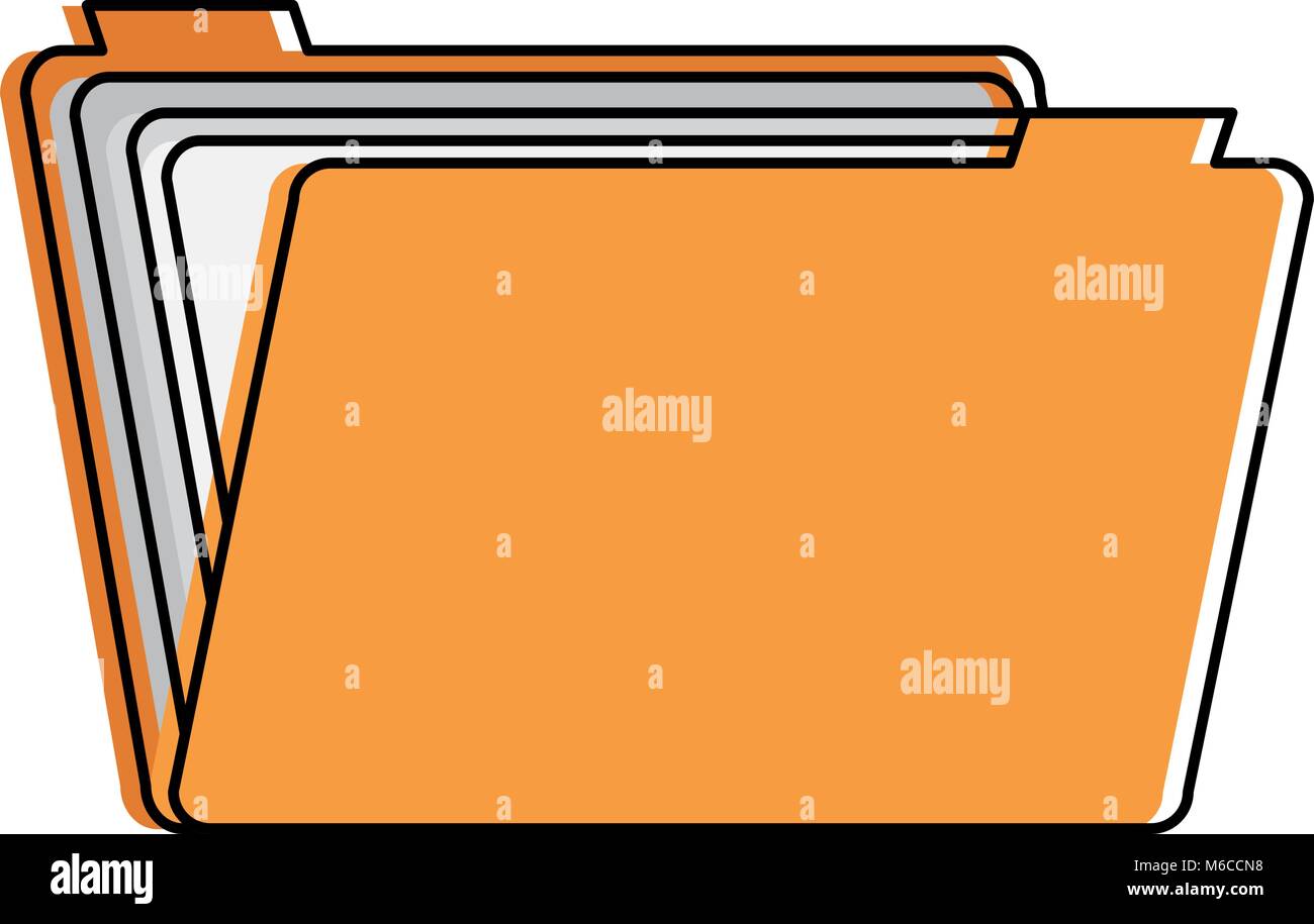file folder isolated icon Stock Vector Image & Art - Alamy
