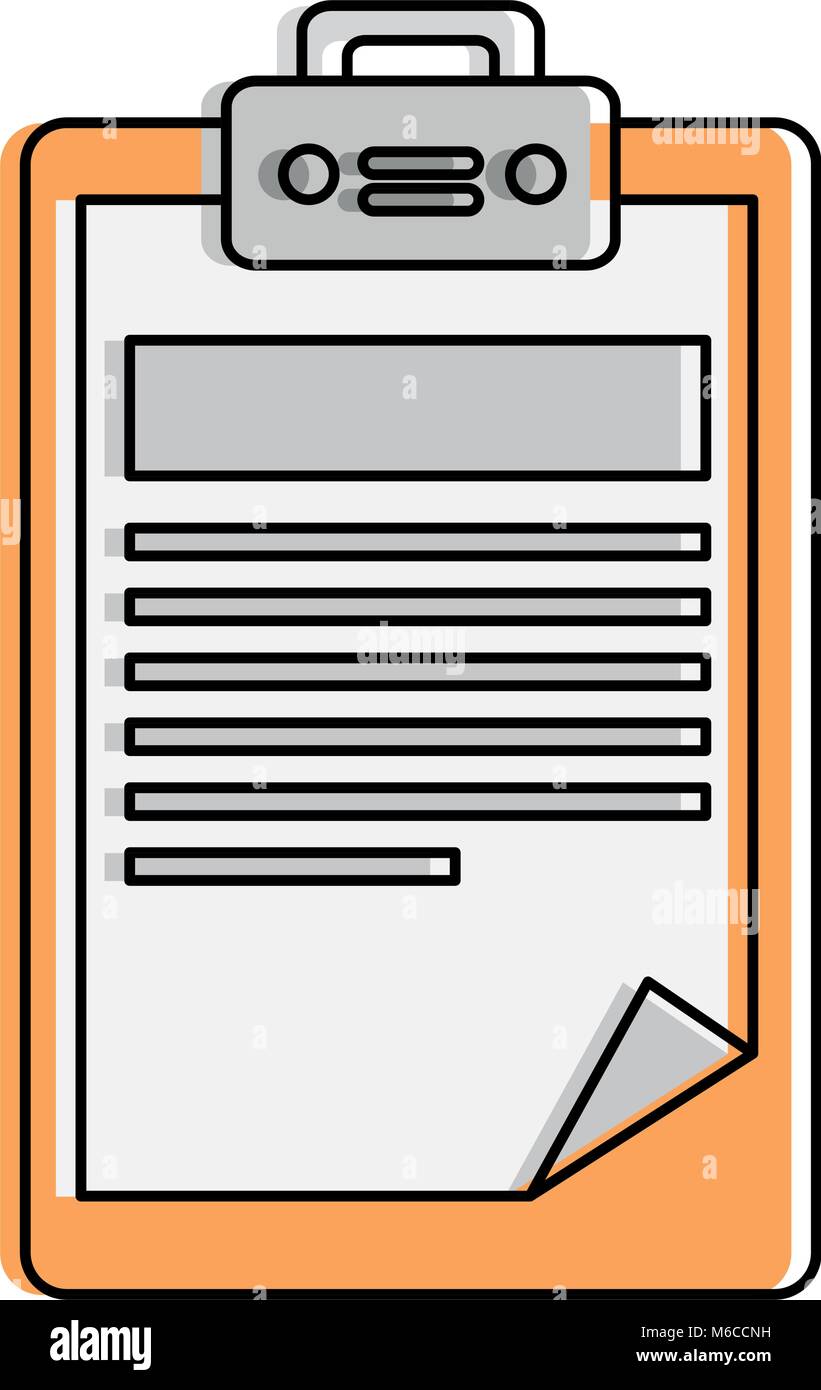 clipboard paper isolated icon Stock Vector Image & Art - Alamy