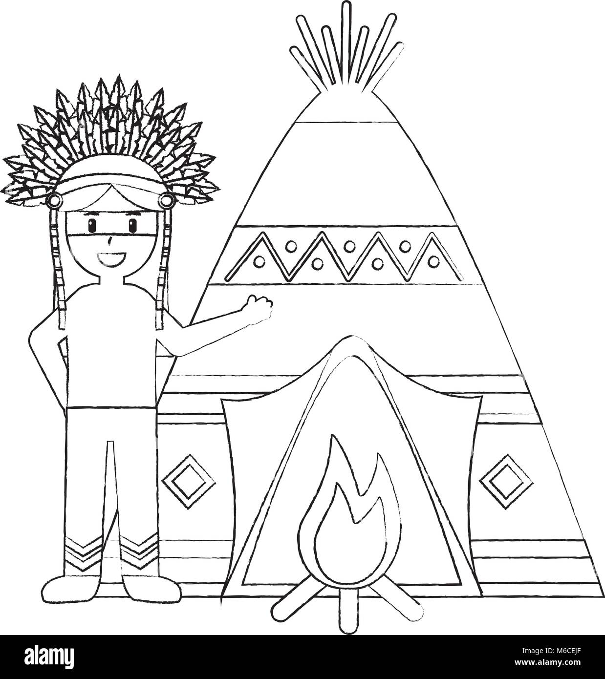 Native american tribal dance ceremony Cut Out Stock Images & Pictures ...