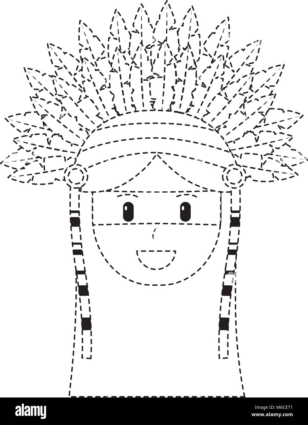 happy native american person icon image Stock Vector Image &amp; Art - Alamy