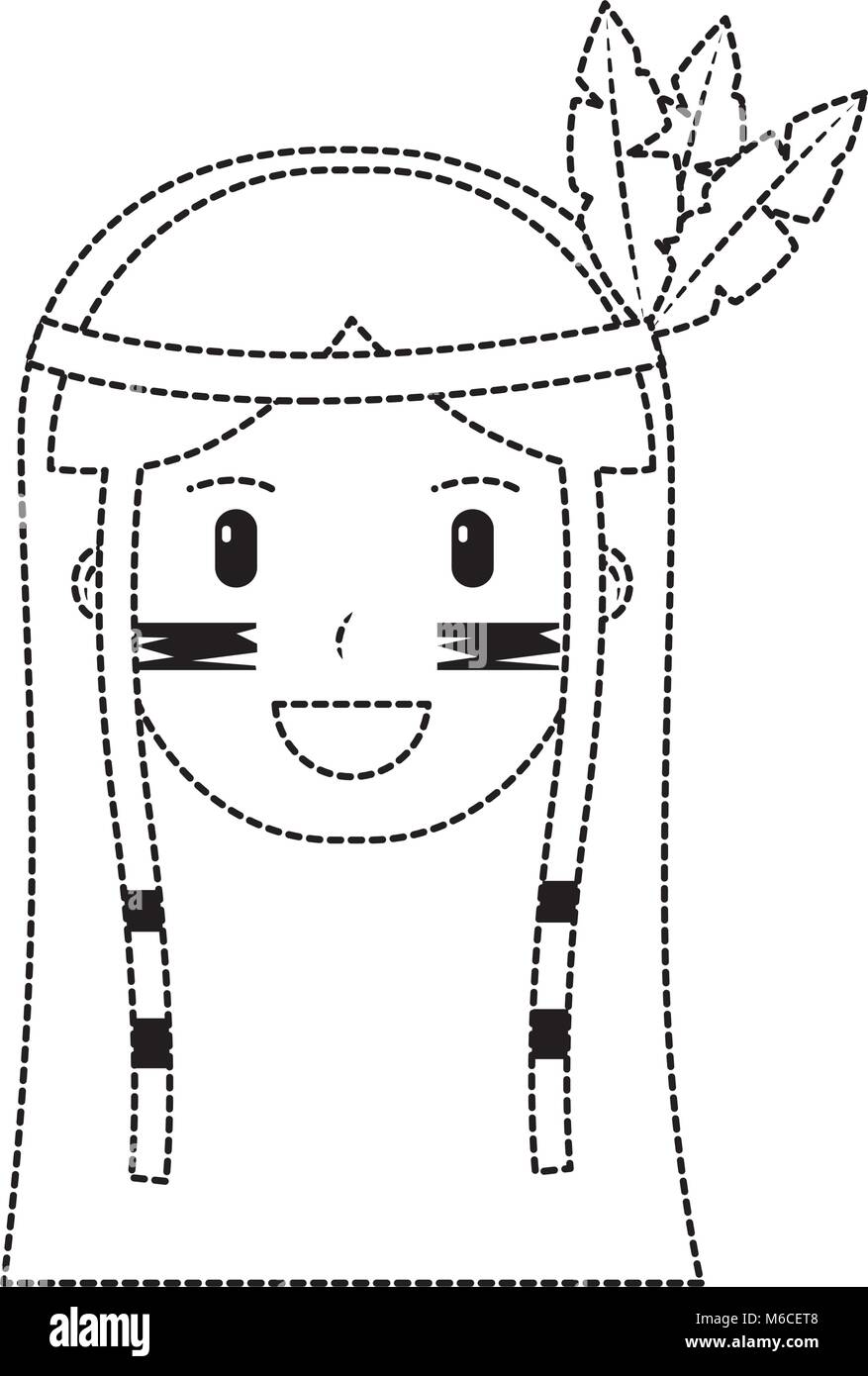 happy native american person icon image Stock Vector Image &amp; Art - Alamy
