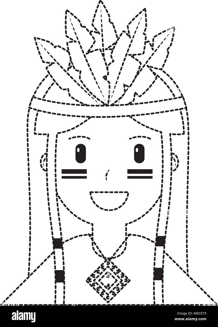 happy native american person icon image Stock Vector Image &amp; Art - Alamy