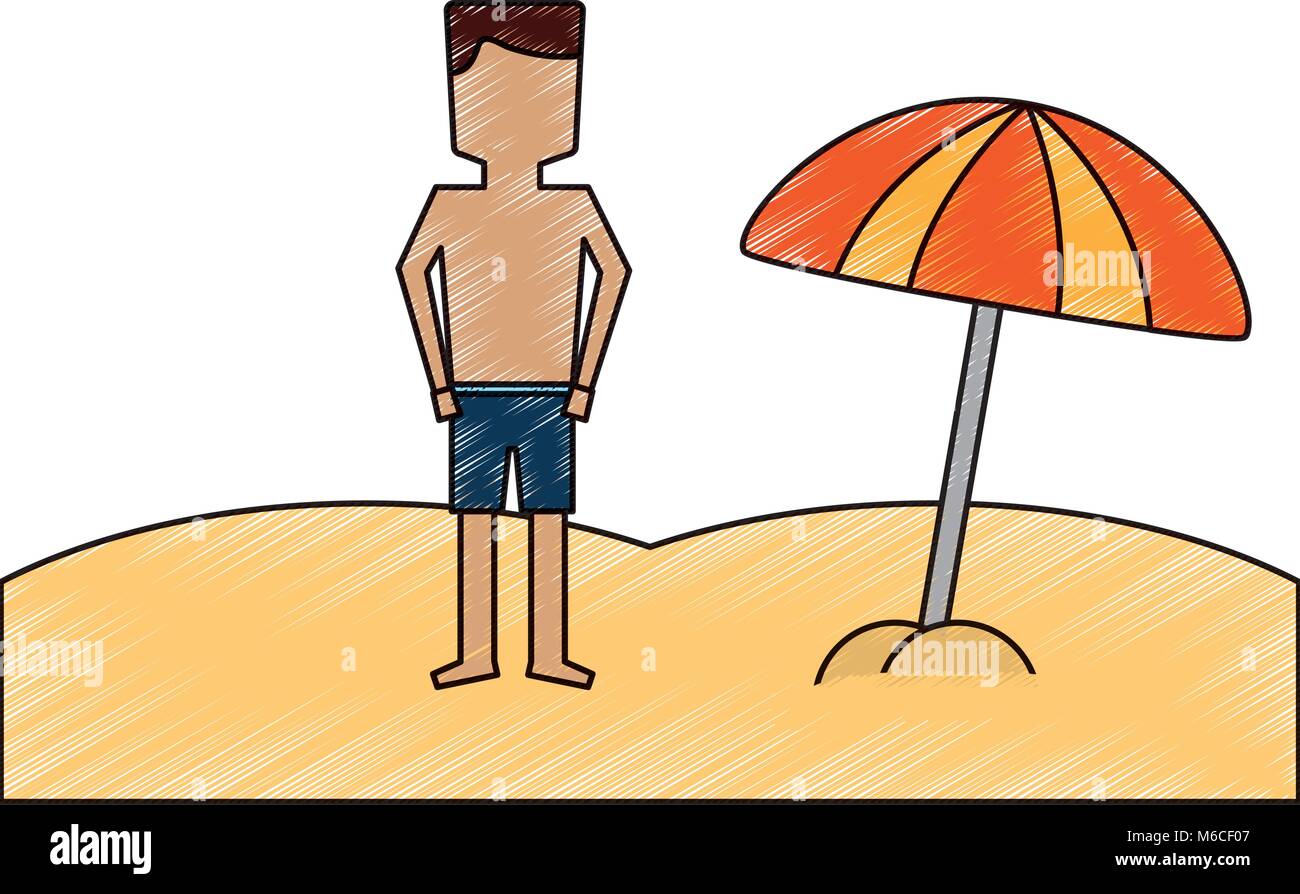 man in the beach icon image Stock Vector Image & Art - Alamy