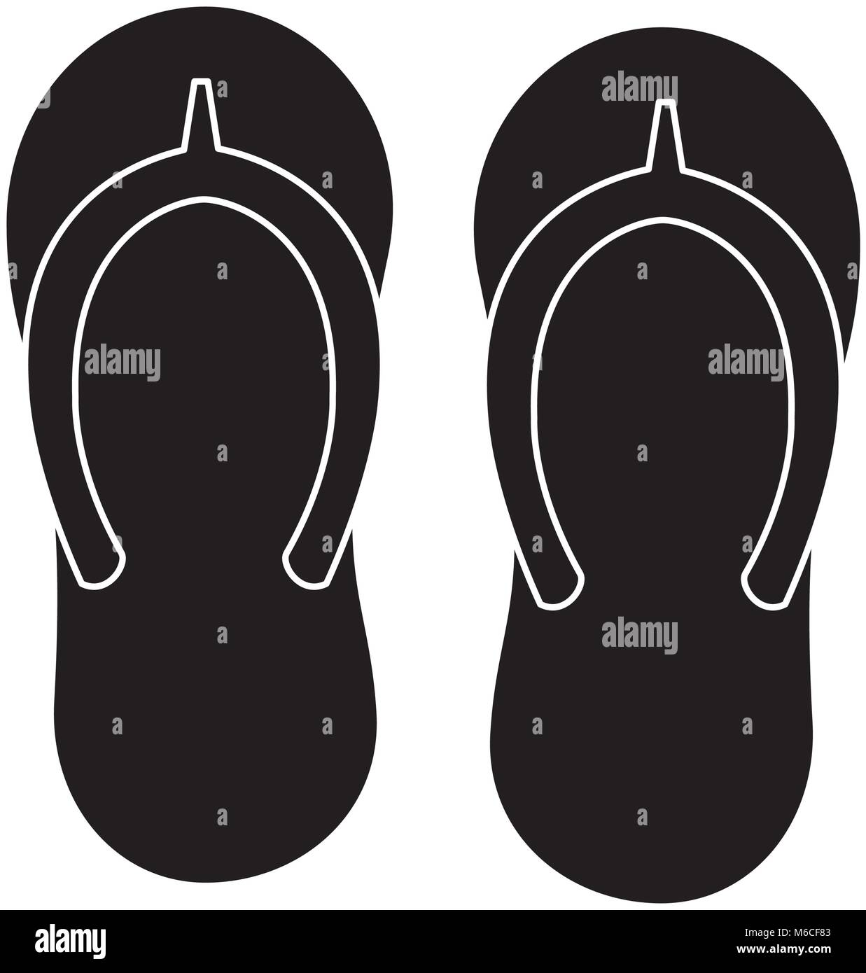 flip flops sandals beach icon image Stock Vector Image & Art - Alamy