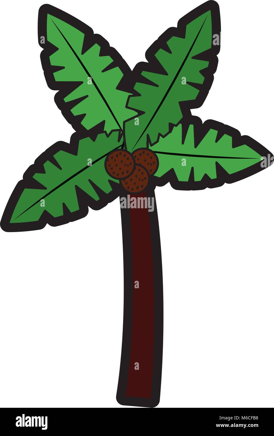 palm tree with coconuts icon image Stock Vector Image & Art - Alamy