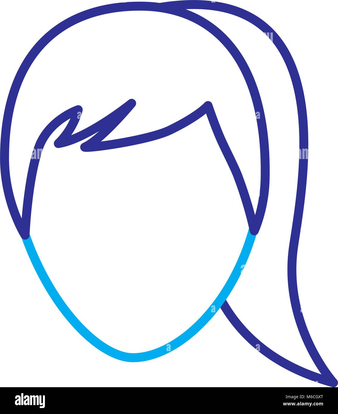 faceless woman profile avatar character Stock Vector Image & Art - Alamy