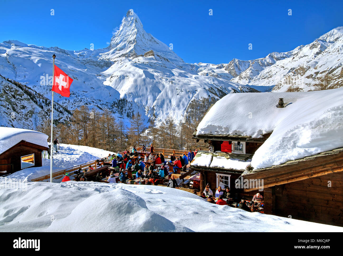 Mountain restaurant matterhorn zermatt valais hi-res stock photography and  images - Alamy