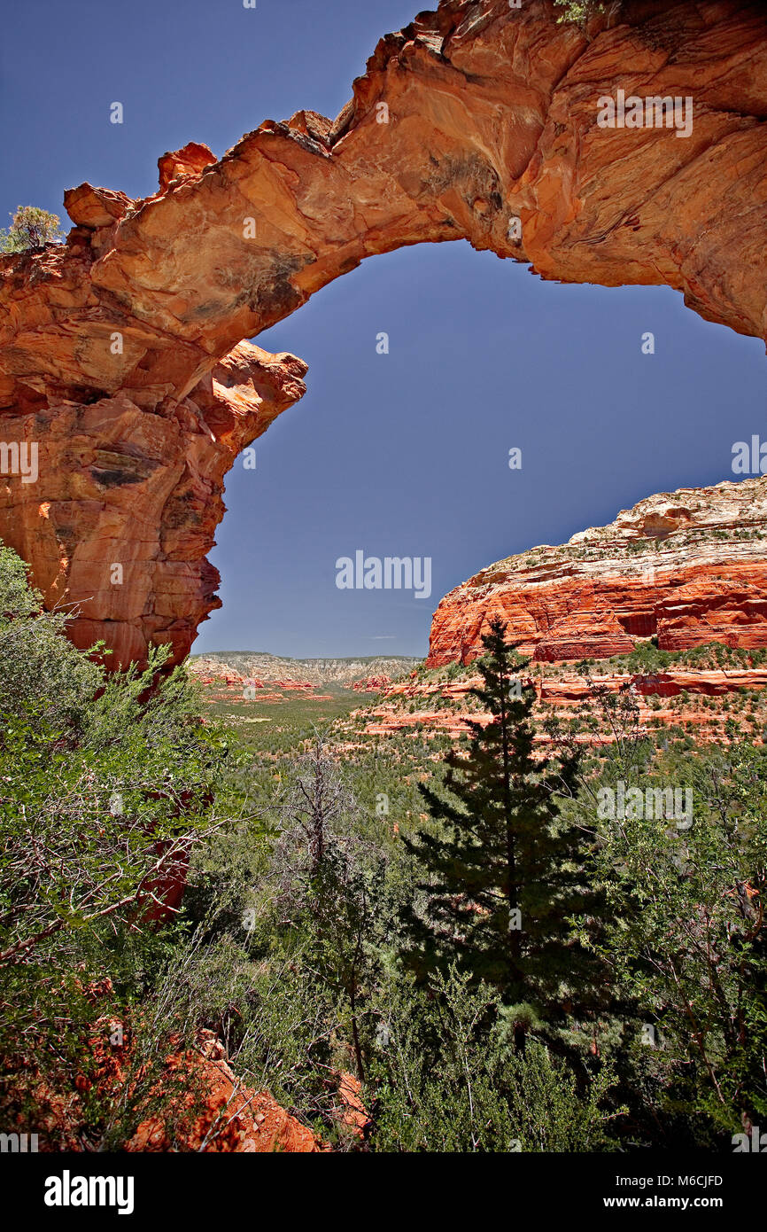 Devils Bridge red sandstone arch, Sedona, Arizona Stock Photo Alamy