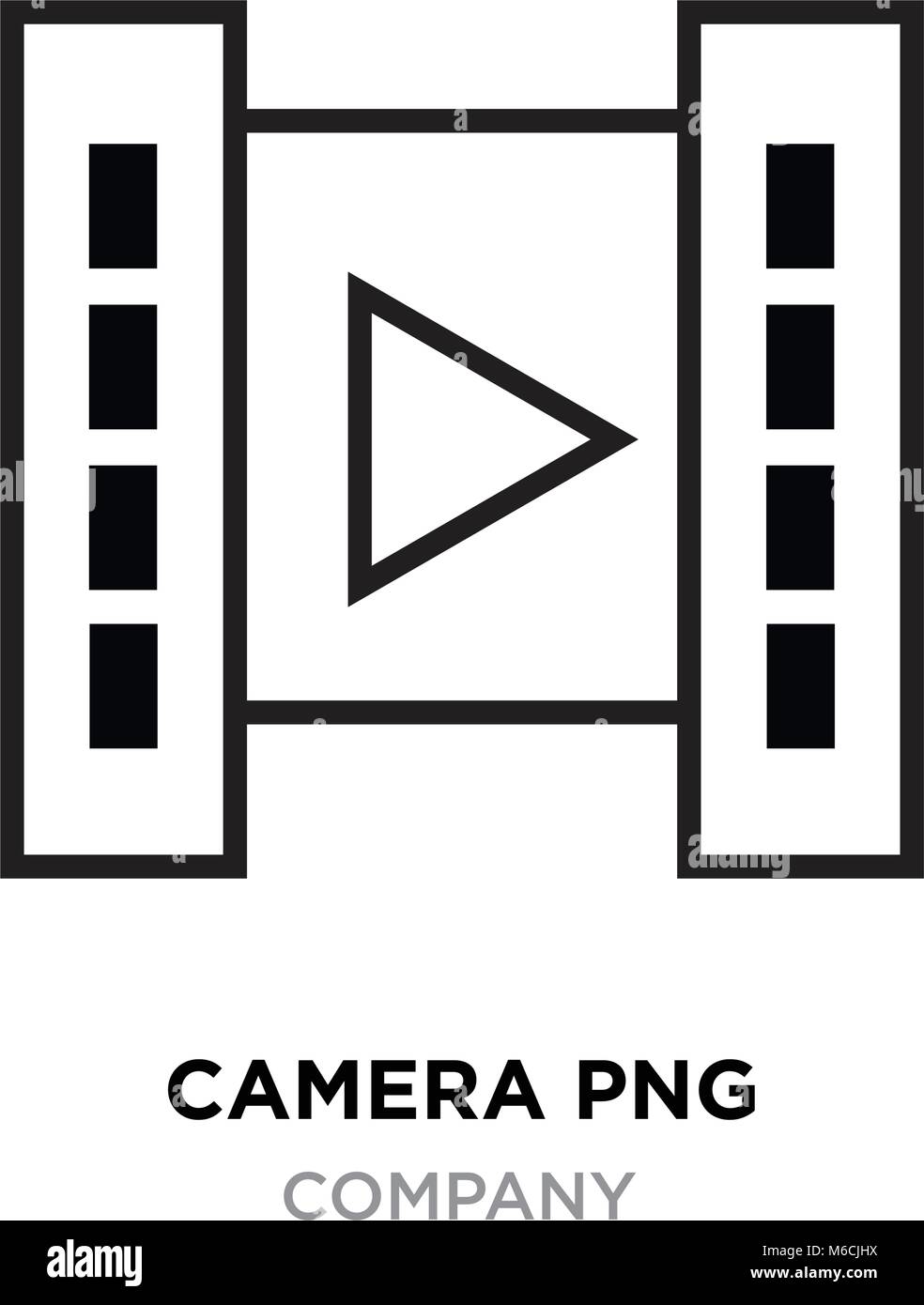 Camera Logo Png For Photographers Linear Icon For Your Company Linear Vector Icon With Play Button Stock Vector Image Art Alamy