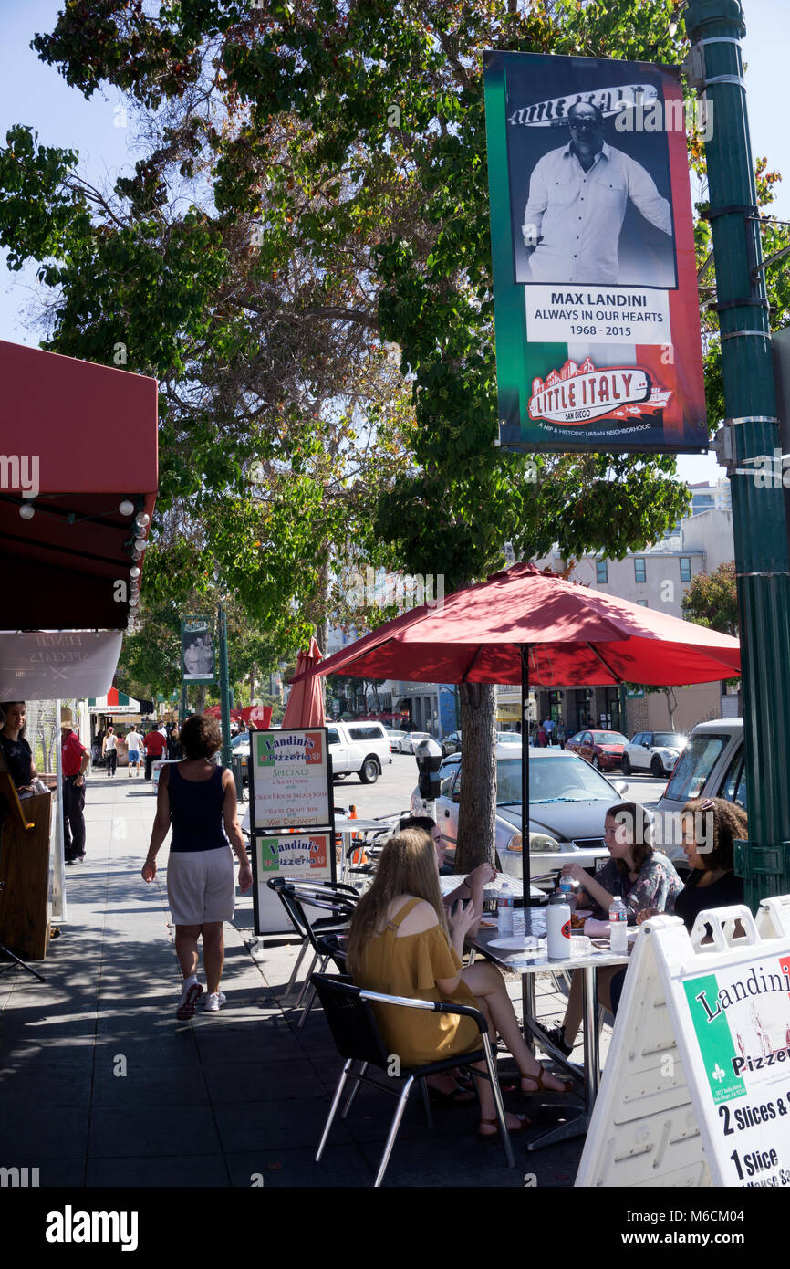 Bars and Restaurants in Little Italy Stock Photo Alamy