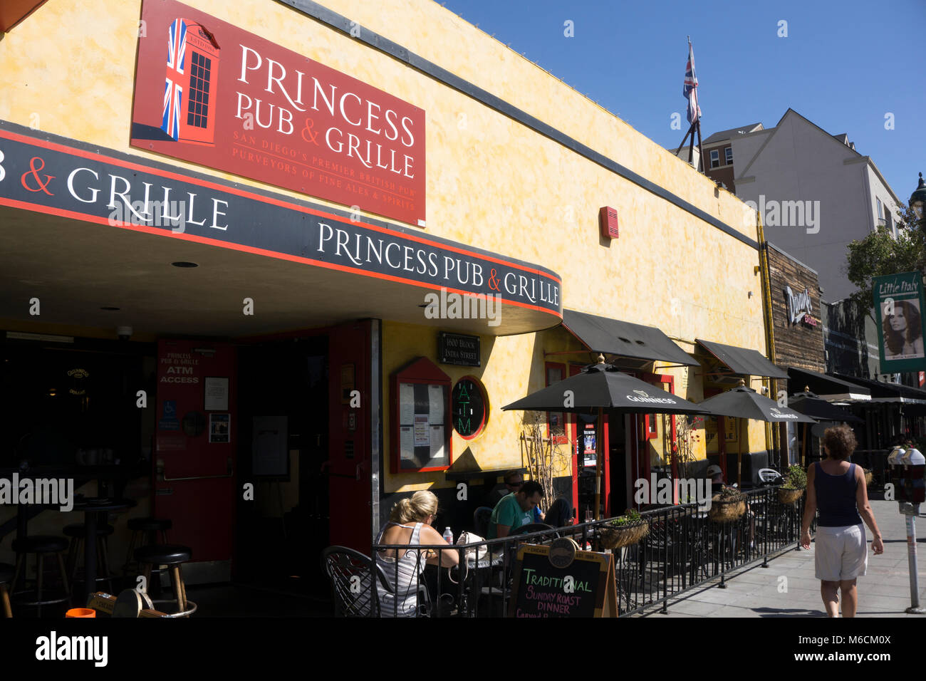 Bars and Restaurants in Little Italy Stock Photo Alamy