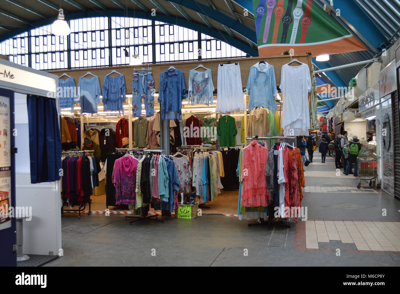 Swansea market on a quiet day in winter Stock Photo