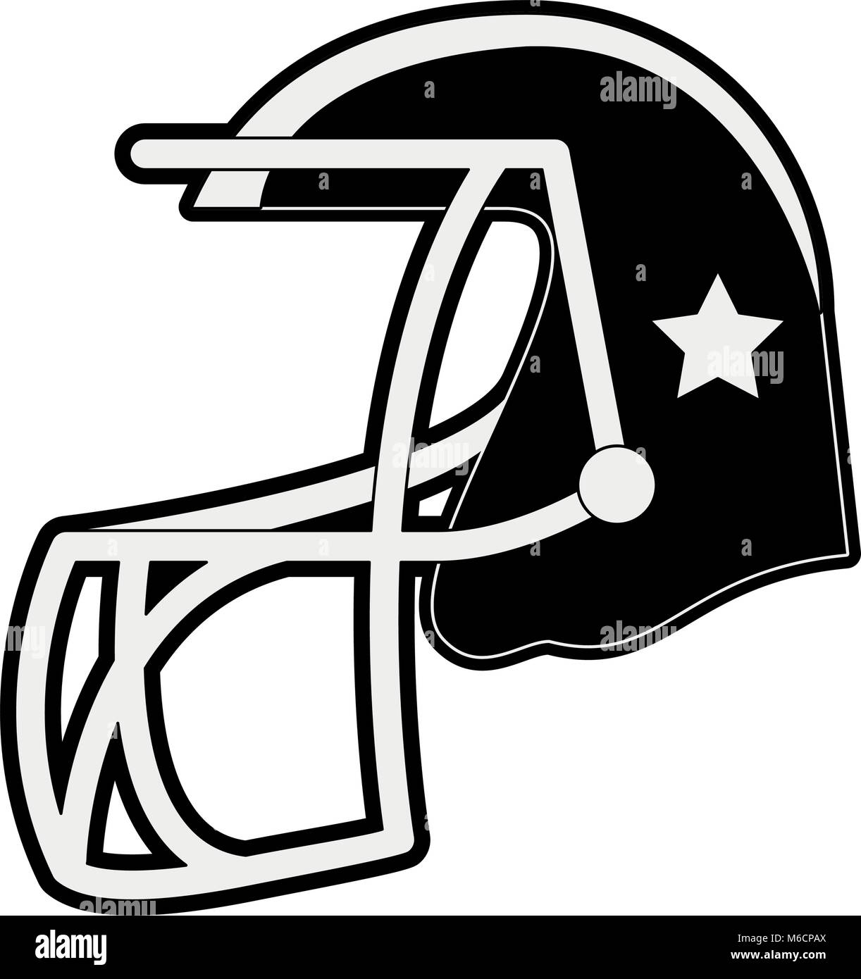American football helmet Stock Vector Image & Art - Alamy