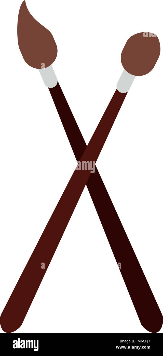 Paint art brushes Stock Vector Image & Art Alamy