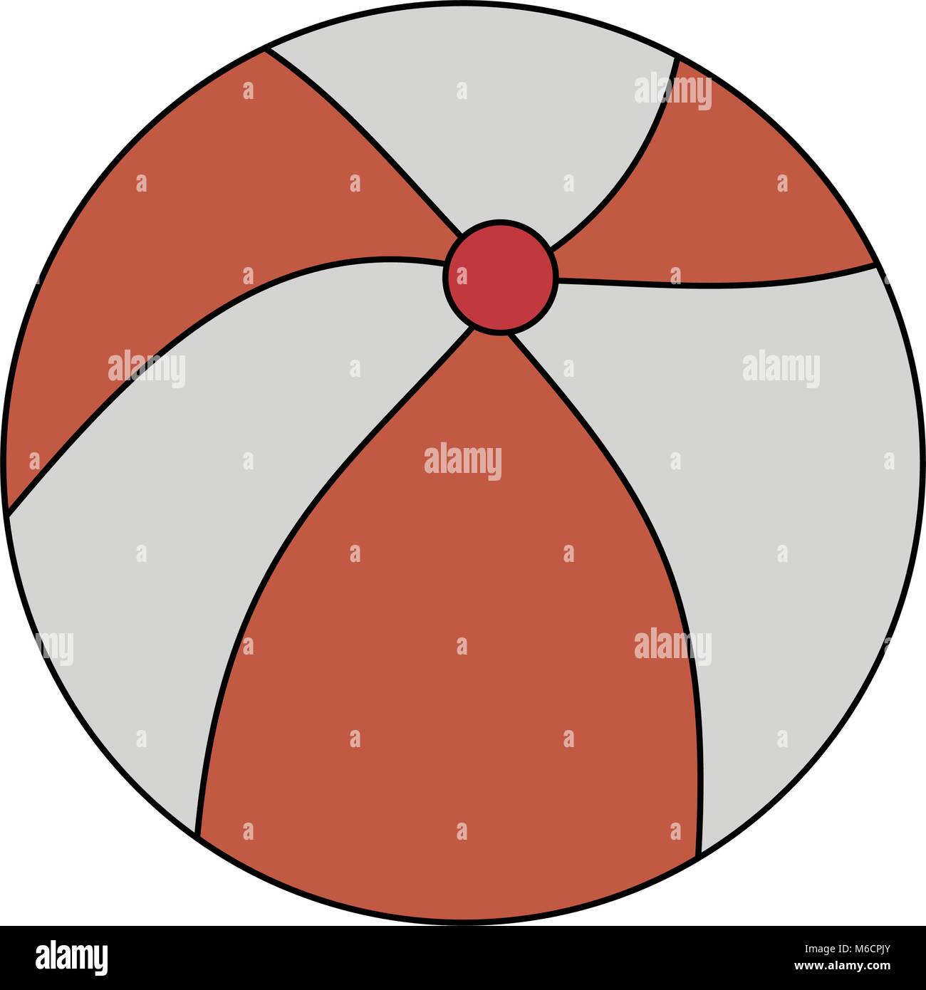 Beach ball isolated Stock Vector Image & Art - Alamy