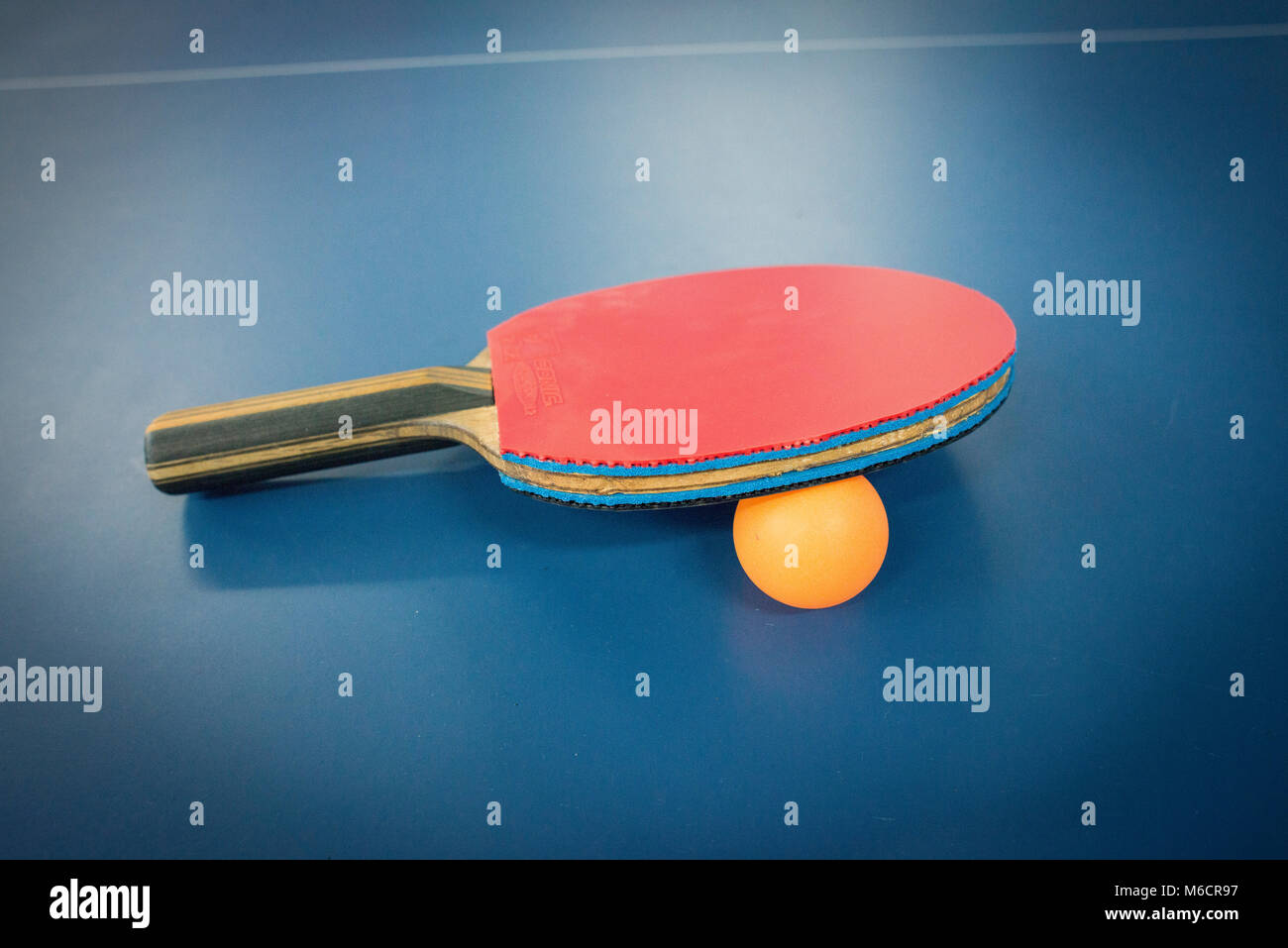 details from inside the Brighton and hove table tennis club, with bats