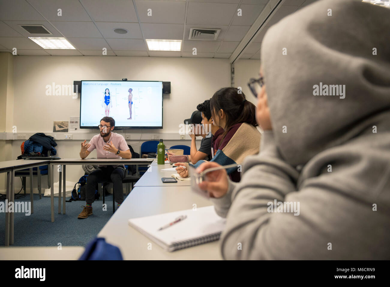 international students learn in a classroom all about the human anatomy ... Biology Diagrams