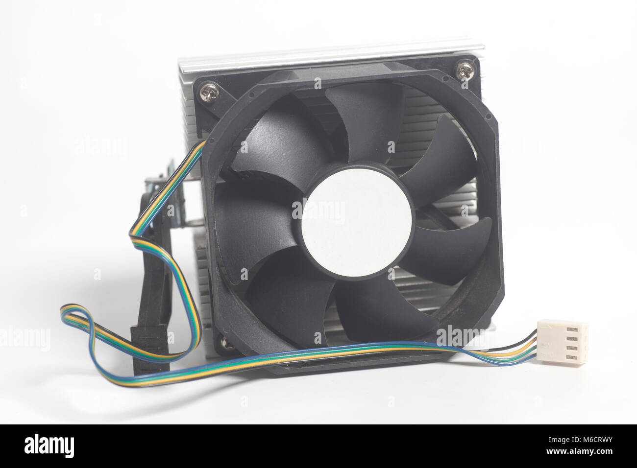 CPU Cooler computer on a white background Stock Photo Alamy