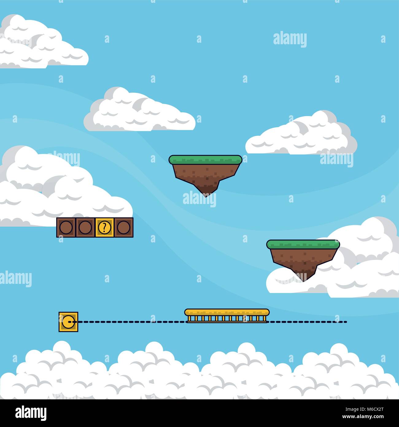 Pixelated game scenery Stock Vector Image & Art - Alamy