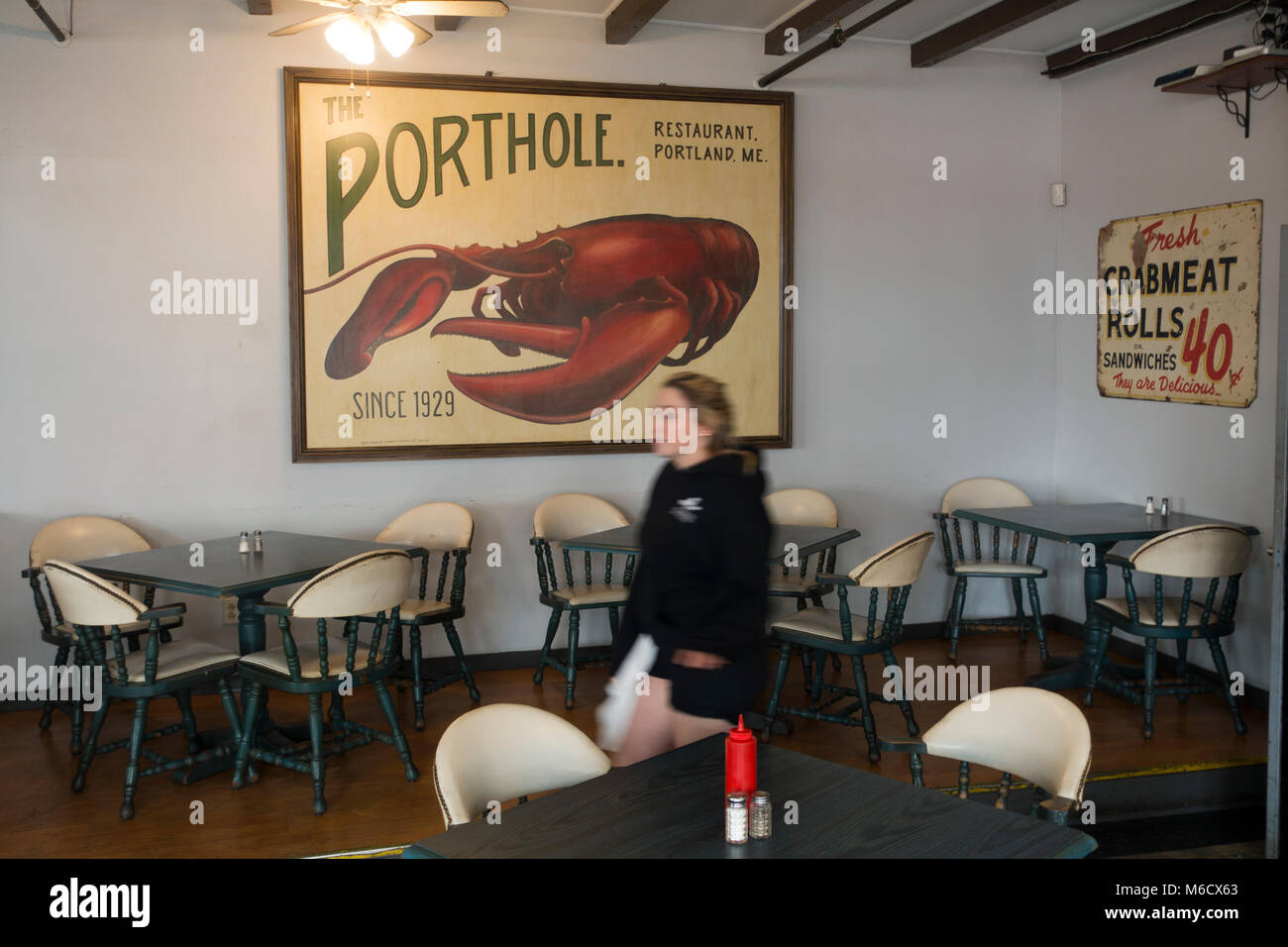 Porthole Restaurant Portland Maine Stock Photo Alamy