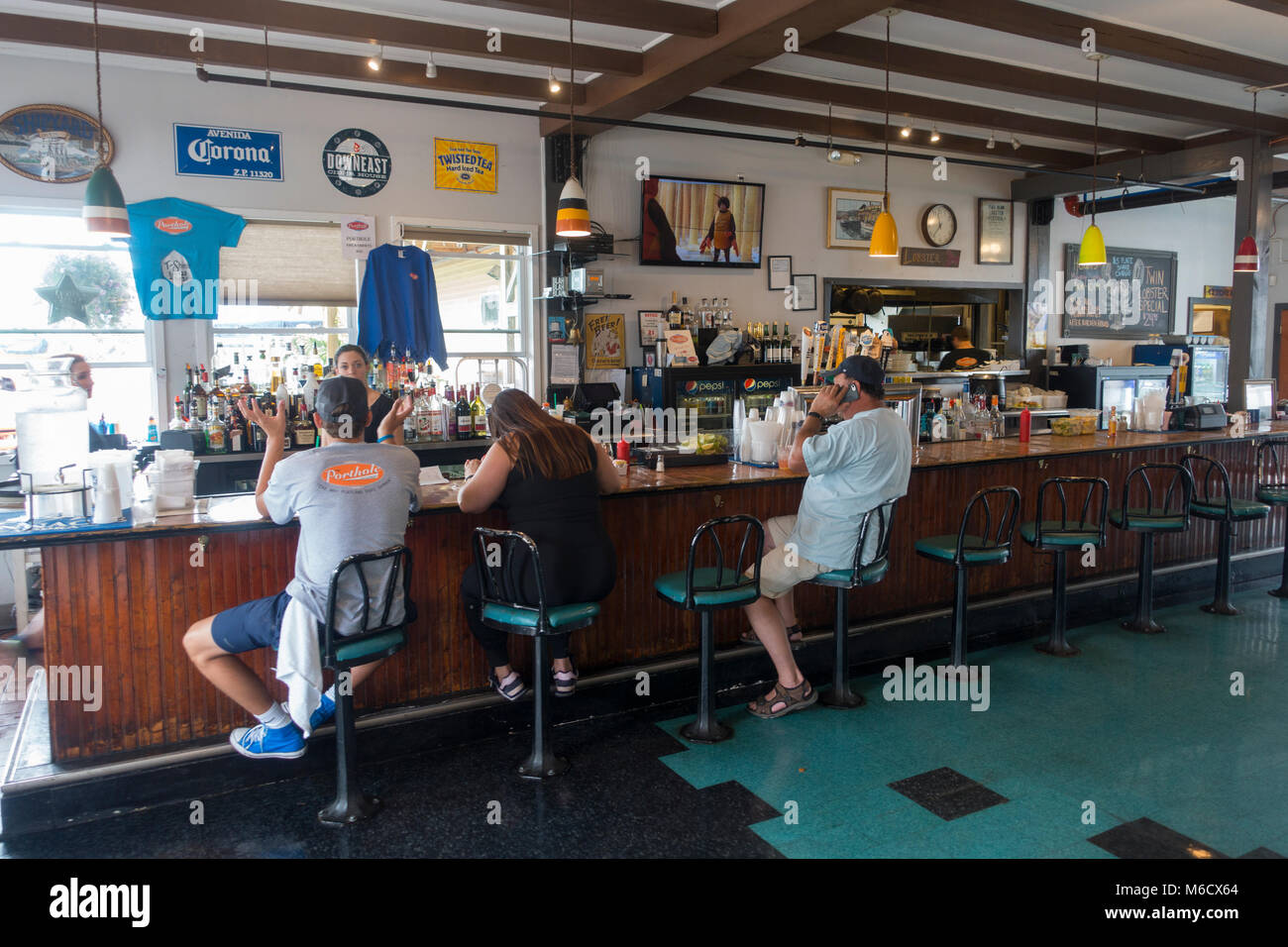 Porthole Restaurant Portland Maine Stock Photo Alamy
