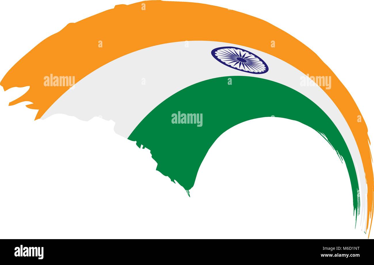 India flag, vector illustration Stock Vector Image & Art - Alamy