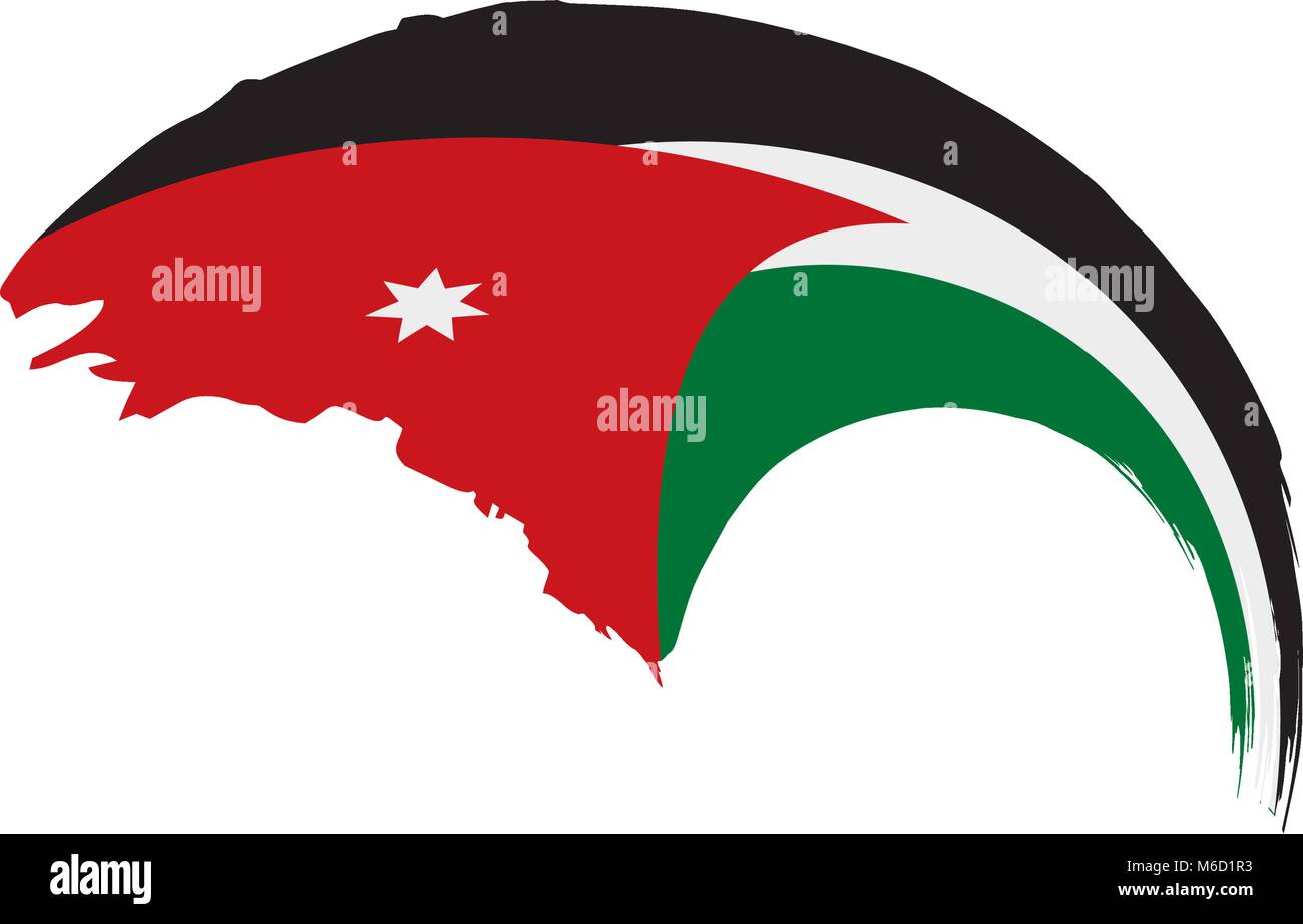Jordan flag, vector illustration Stock Vector Image & Art Alamy