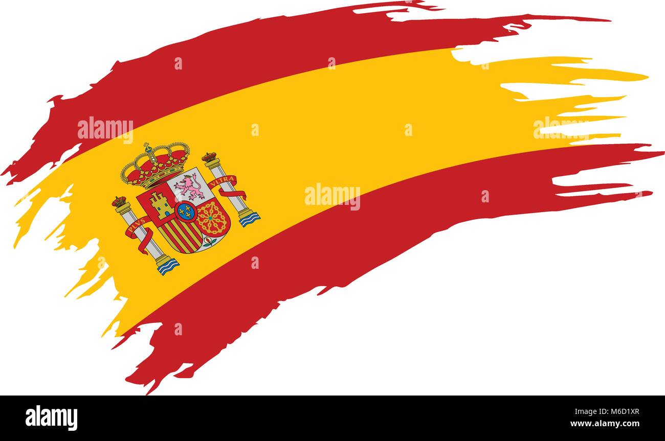 spain flag, vector illustration Stock Vector Art ...