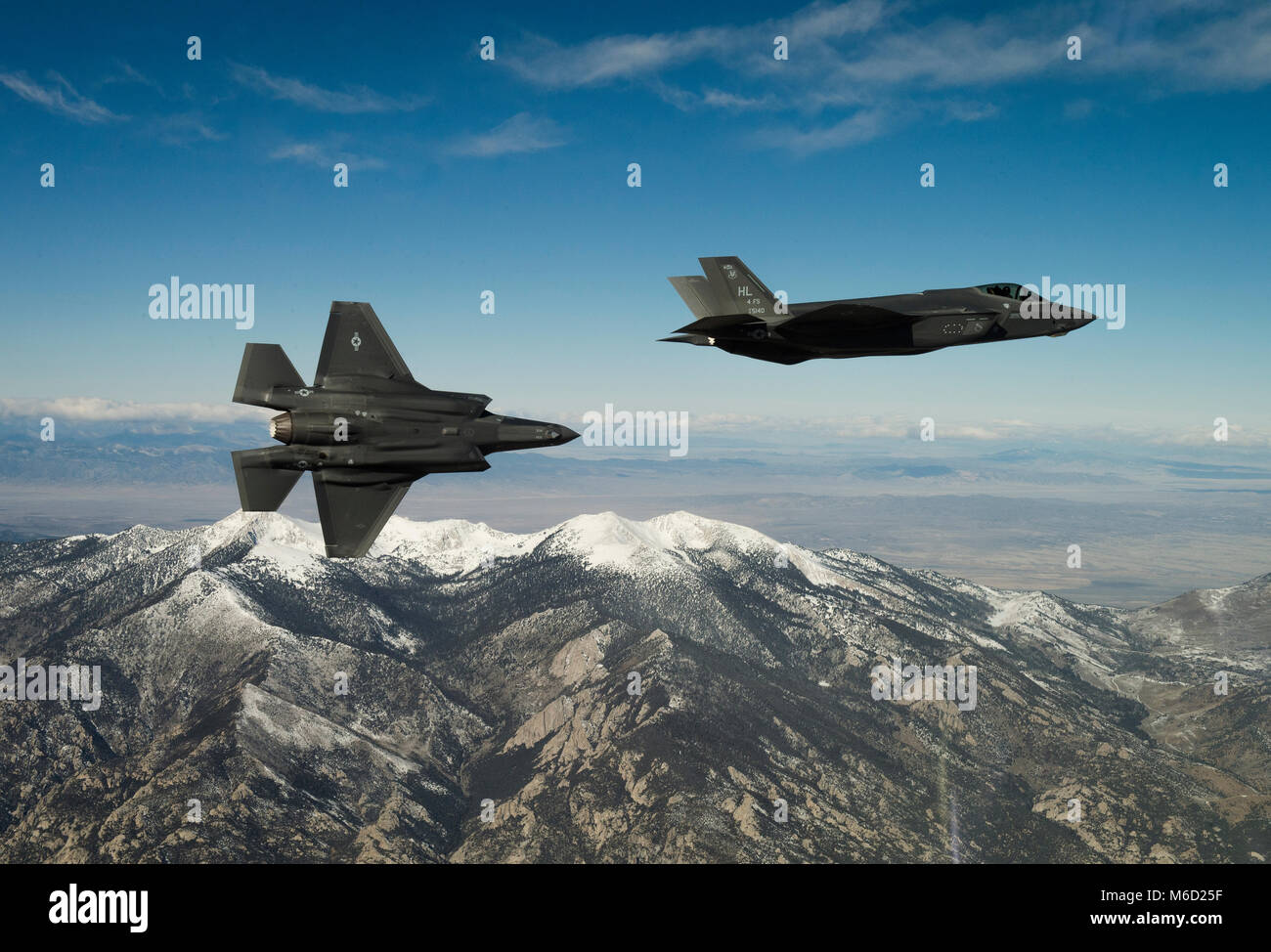 Two U.S. Air Force F-35A Lightning IIs, assigned to the 4th Fighter ...