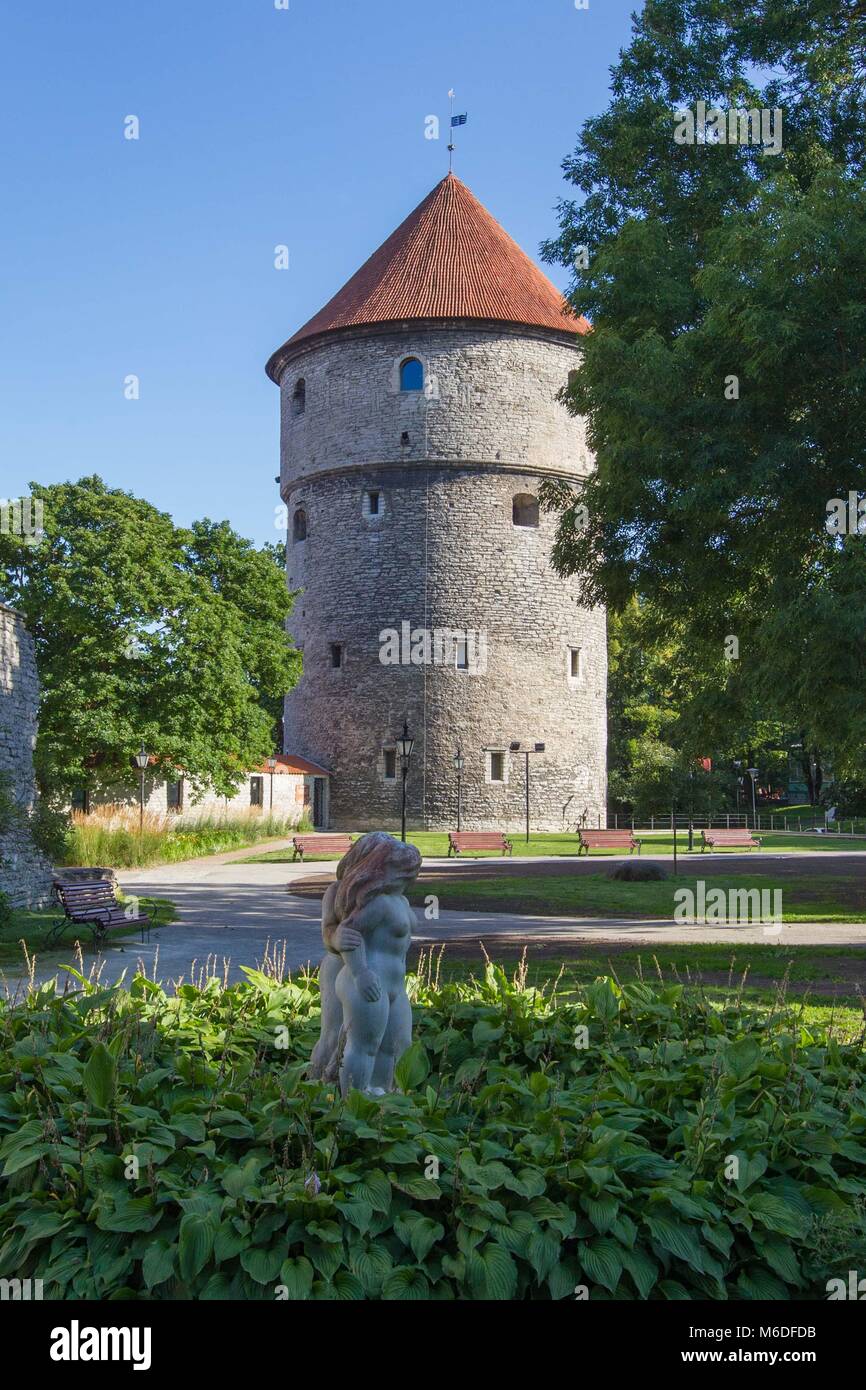 Old Town Tallinn, Medieval capital city  of Estonia Stock Photo