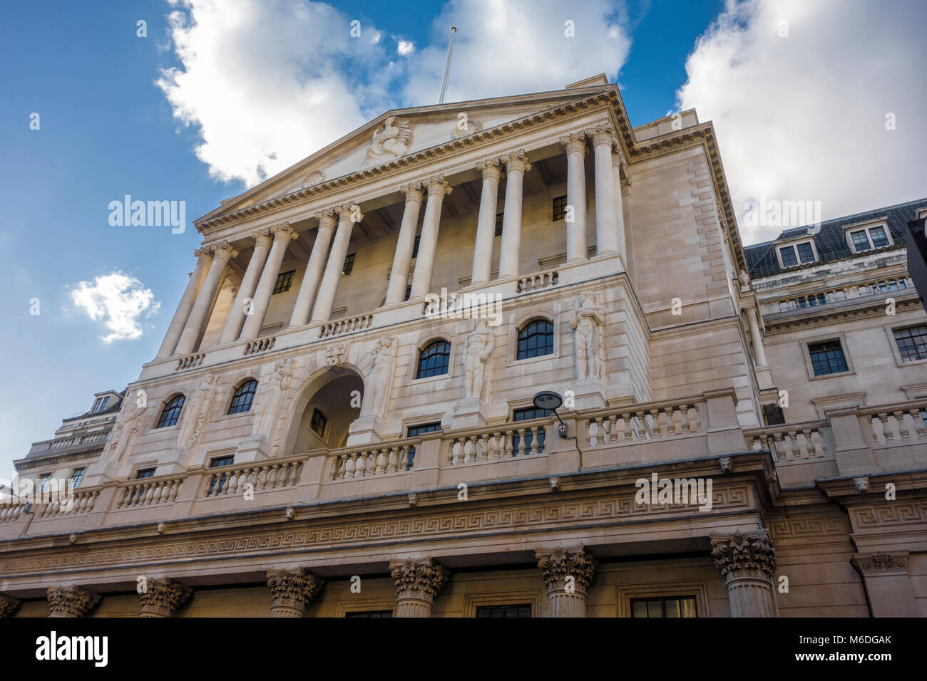 Bank of England building, Threadneedle Street, City of London, UK Stock Photo